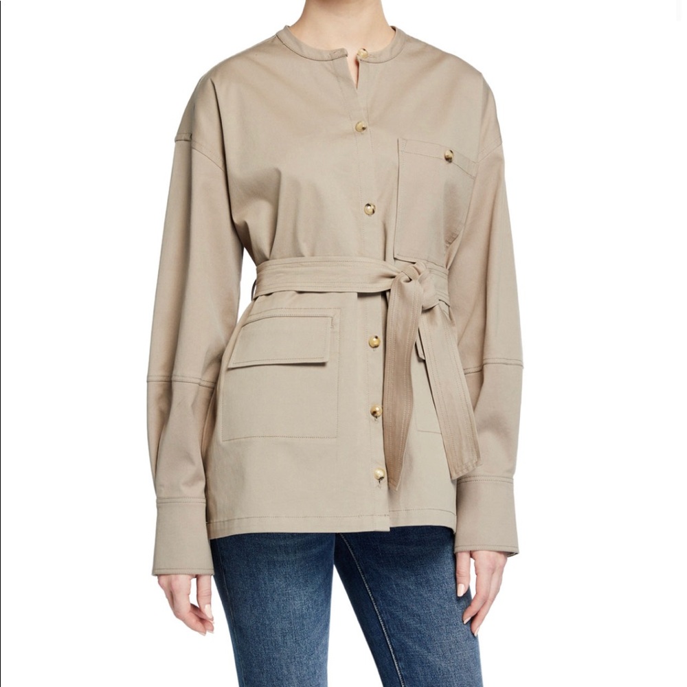 Twill shirt jacket